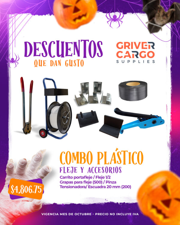 COMBO FLEJE Y ACCESORIOS PLASTICO