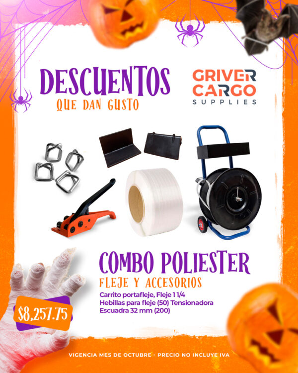 COMBO FLEJES Y ACCESORIOS POLIESTER