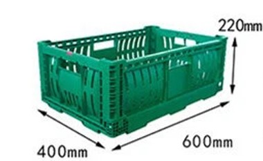Caja de almacenamiento de plástico plegable apilable - Imagen 5