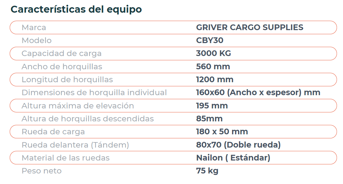 Patín Hidráulico Manual (3 Toneladas) - Imagen 5